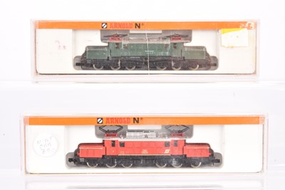 Lot 22 - Arnold N Gauge German and Austrian Krokodil Electric Locomotives