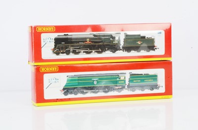 Lot 95 - Hornby China OO Gauge TMC Rebuilt West Country Class and Battle of Britain Class Steam Locomotives and Tenders