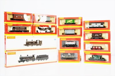 Lot 101 - Hornby China OO Gauge Steam Locomotives and Goods Wagons (15)