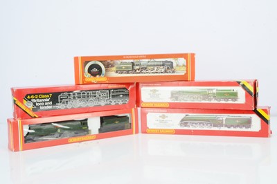 Lot 103 - Hornby Margate OO Gauge BR Steam Locomotives and Tenders (5)