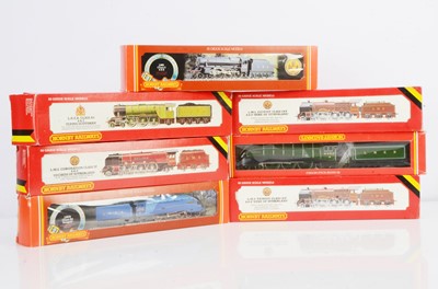 Lot 104 - Hornby Margate OO Gauge LMS and LNER Steam Locomotives with Tenders (7)