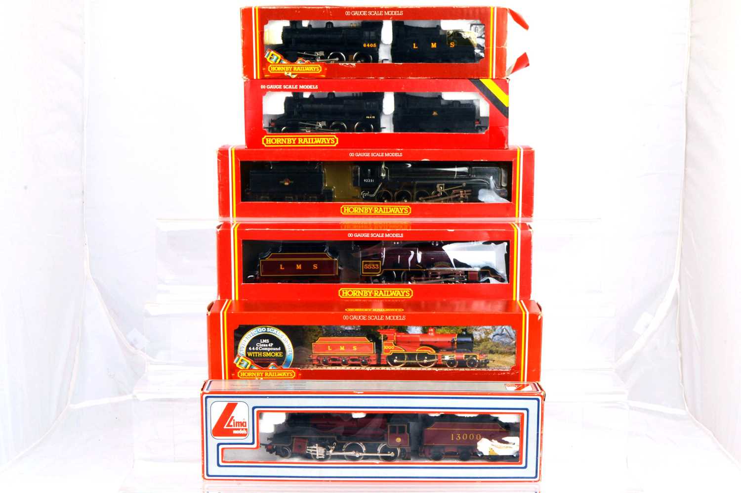 Lot 133 - Hornby Margate and Lima OO Gauge Steam Locomotives With Tenders (6)