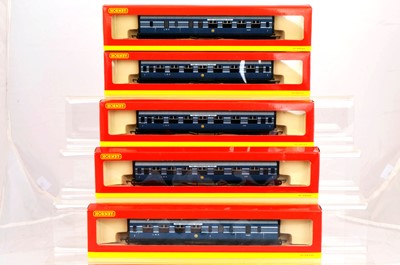 Lot 135 - Hornby China OO Gauge LMS Coronation Scot Rake of Coaches (5)