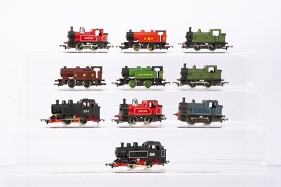 Lot 257 - Tri-ang and Hornby 00 Gauge 0-4-0 Steam Tank Locomotives in assorted liveries