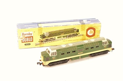 Lot 230 - Hornby-Dublo 00 Gauge 3-Rail 3234 BR two tone green  D9001 'St Paddy' Diesel Locomotive