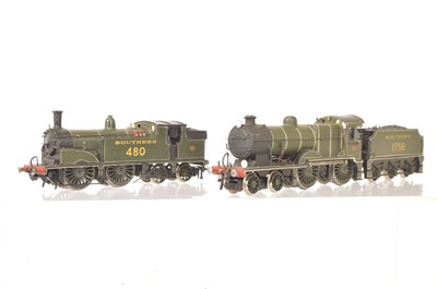 Lot 302 - Pair of 00 Gauge repainted and modified Tri-ang Southern Locomotives