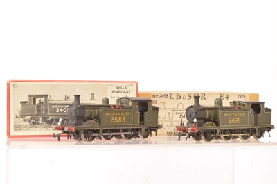 Lot 310 - Pair of 00 Gauge kitbuilt Southern olive green 0-6-2 Tank Locomotives