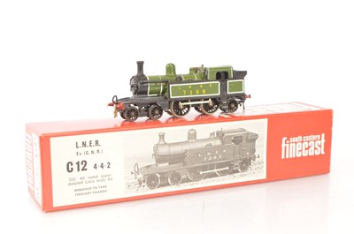 Lot 314 - South Eastern Finecast 00 Gauge kitbuilt LNER green Class 12 4-4-2 Tank No 7399