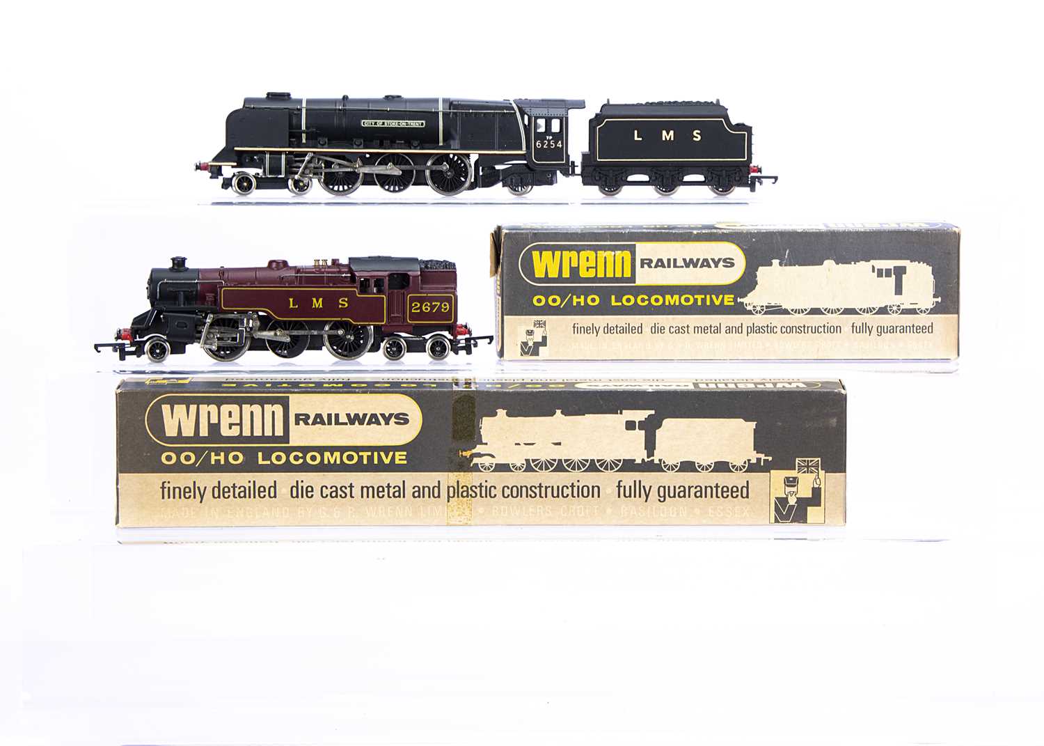 Lot 405 - Wrenn 00 Gauge LMS Steam Locomotives