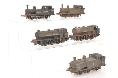 Lot 318 - Kitbuilt and modified Dapol Mainline and DJH BR ex LNER black 0-6-0 Tank Locomotives (5)