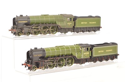 Lot 319 - Kitbuilt and modified Bachmann 00 Gauge British Railways  green Class A2 Locomotives and Tenders (2)