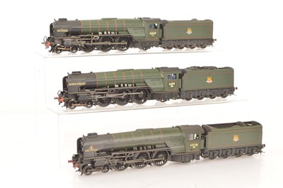 Lot 323 - Three Bachmann 00 Gauge  modified/renumbered BR green Class A1 Locomotives and Tenders