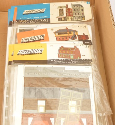 Lot 342 - Large collection of unmade Superquick 00 gauge Buildings