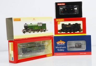 Lot 349 - OO Gauge Tank Locomotives and Wickham Trolley (4)