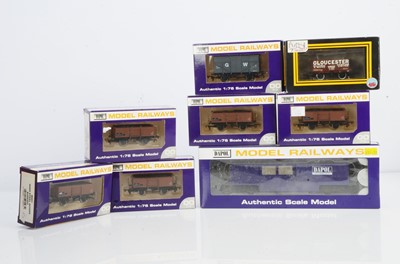 Lot 356 - Dapol OO Gauge Goods Wagons and Track Cleaner (8)