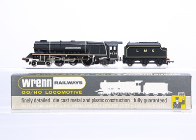 Lot 408 - Wrenn 00 Gauge W2241 LMS black Duchess Class 6229 'Duchess of Hamilton' Locomotive and tender