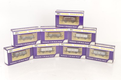 Lot 394 - Dapol Wessex Wagons Special Edition OO Gauge Private Owner Plank Wagons (8)