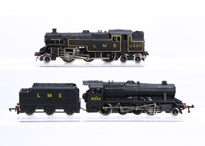 Lot 416 - Unboxed Wrenn and Hornby-Dublo 00 Gauge LMS black Steam Locomotives