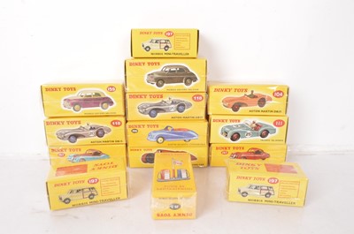 Lot 52 - Atlas Edition Dinky British Private and Competition Cars and Esso Petrol Pumps (14)