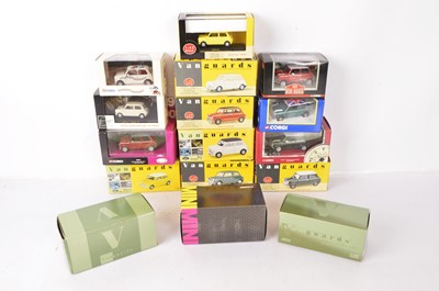 Lot 78 - Mini Coopers by Corgi and Vanguards by Lledo, (16)