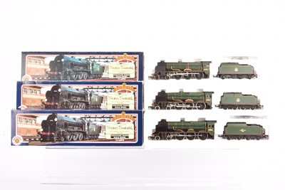 Lot 439 - Bachmann 00 Gauge BR green Lord Nelson 4-6-0 Class Steam Locomotives and tenders