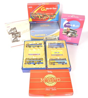 Lot 126 - Corgi Original Omnibus 1:76 Scale Vintage and Modern Public Transport Sets, (7)