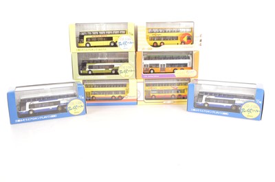 Lot 136 - Creative Master Northcord 1:76 Scale Far Eastern Double Deck Buses (8)