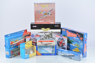 Lot 275 - Modern Diecast and Plastic Aircraft Models and Thunderbirds Rescue Pack (11)