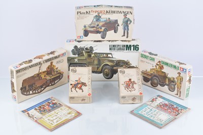 Lot 295 - Napoleonic and WWII Military Vehicle and Figure Kits