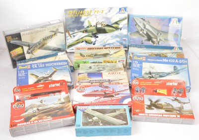 Lot 300 - Airfix Italeri Revell Novo Monogram and Pegasus mainly military Airplane Kits 1960's and later