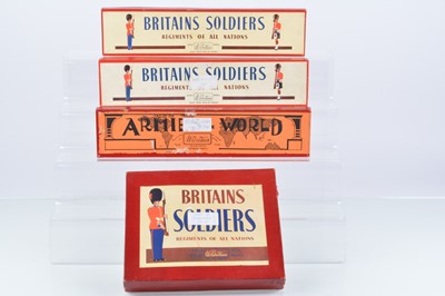 Lot 314 - Various lead Soldiers many new cast some repainted all in Britains boxes