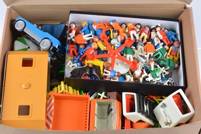 Lot 370 - Large collection of early Playmobil Figures and Accessories (large qty)