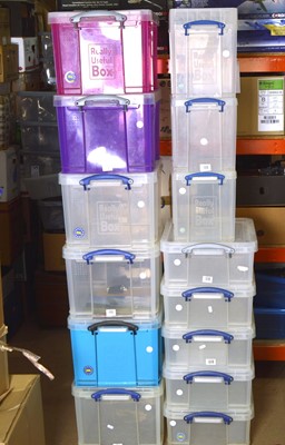 Lot 382 - Really Useful Co Plastic Storage Boxes (14)