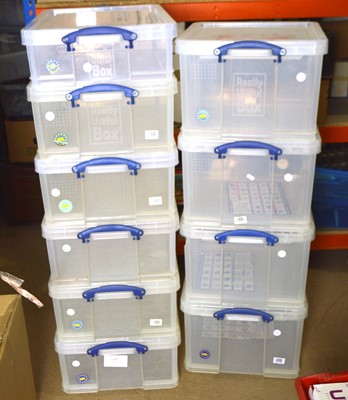 Lot 383 - Really Useful Co Plastic Storage Boxes (10)