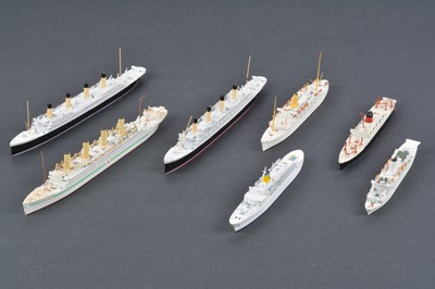 Lot 421 - Albatross AL and CM and other makers waterline Passenger vessels and Hospital Ships (7)