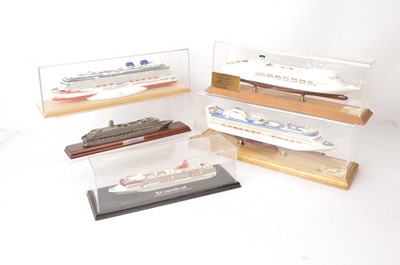 Lot 425 - Collection of Cruise Ships in individual Display Cases