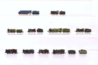 Lot 432 - Marklin and other Z gauge British Outline Locomotives in LNER liveries (10)