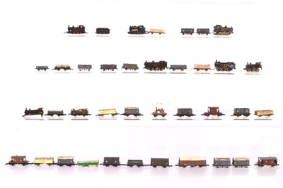 Lot 433 - Marklin and other Z gauge British Outline Locomotives and freight wagons mostly in LNER liveries (34)