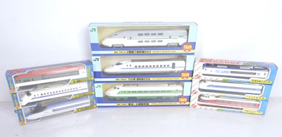 Lot 438 - Diapet and other makers N Gauge Japanese Railways Power Cars Diecast display Models, in original boxes (9)