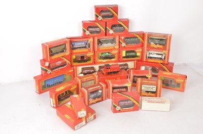 Lot 482 - Tri-and and Tri-ang-Hornby and Hornby 00 gauge Diesel Shunter and  various freight wagons all in original boxes (29)
