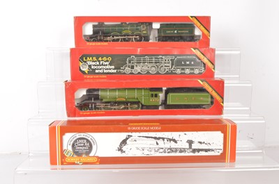 Lot 484 - Hornby 00 gauge Steam Locomotives and tenders in original boxes (4)