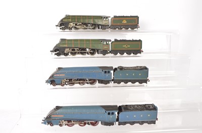 Lot 494 - Four Hornby-Dublo 00 Gauge 3-Rail unboxed Class A4 Locomotives and Tenders (8 incl Tenders)