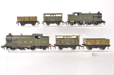 Lot 495 - Hornby-Dublo 00 Gauge 3-Rail unboxed GWR Tank Engines and Rolling Stock (6)