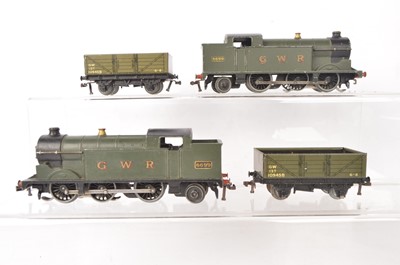 Lot 496 - Hornby-Dublo 00 Gauge 3-Rail unboxed GWR Tank Engines and Rolling Stock (4)