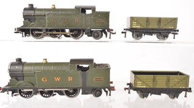 Lot 497 - Hornby-Dublo 00 Gauge 3-Rail unboxed GWR Tank Engines and Rolling Stock (4)