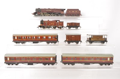 Lot 506 - Hornby-Dublo 00 Gauge 3-Rail unboxed LMS Passenger and Goods Trains (9)