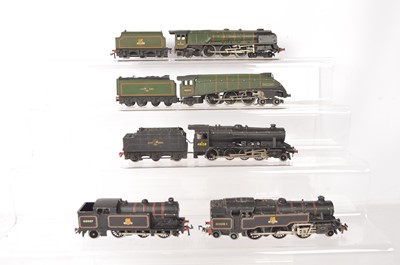 Lot 511 - Hornby-Dublo 00 Gauge 3-Rail unboxed BR Steam Locomotives (8 incl Tenders)