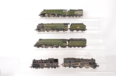 Lot 513 - Hornby-Dublo 00 Gauge 3-Rail unboxed BR Steam Locomotives (8 incl Tenders)