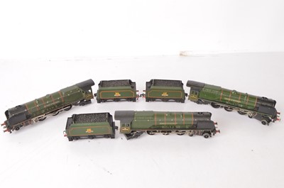 Lot 514 - Hornby-Dublo 00 Gauge 3-Rail unboxed BR green 46232 'Duchess of Montrose Steam Locomotives and Tenders (6 incl Tenders)