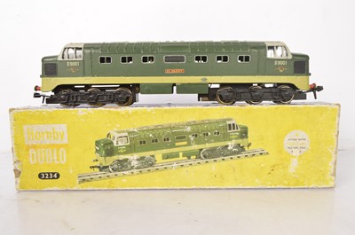 Lot 547 - Hornby-Dublo 00 Gauge 3-Rail 3234 BR two tone green  D9001 'St Paddy' Diesel Locomotive